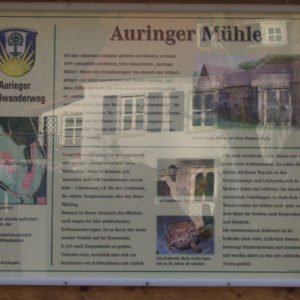 Infotafel am Auringer Rundwanderweg | Auringer Mühle