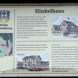 Infotafel am Auringer Rundwanderweg | Hinkelhaus